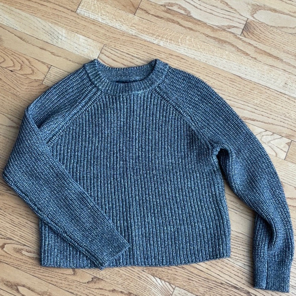 Banana Republic metallic sweater petite